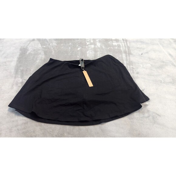 SKIMS Women's Small Black Obsidian Smooth Lounge Mini Skort SK-SKT-9023W NWT - Picture 1 of 5